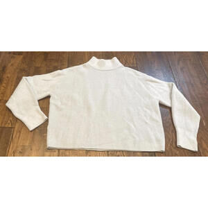 Lululemon Merino Wool Blend Ribbed Mockneck Sweater – Women’s 6 – Blue – Cropped